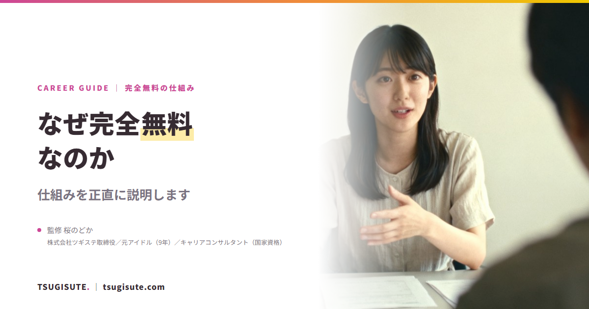 ツギステの支援はなぜ完全無料なのか ― 仕組みを正直に説明します｜ツギステ
